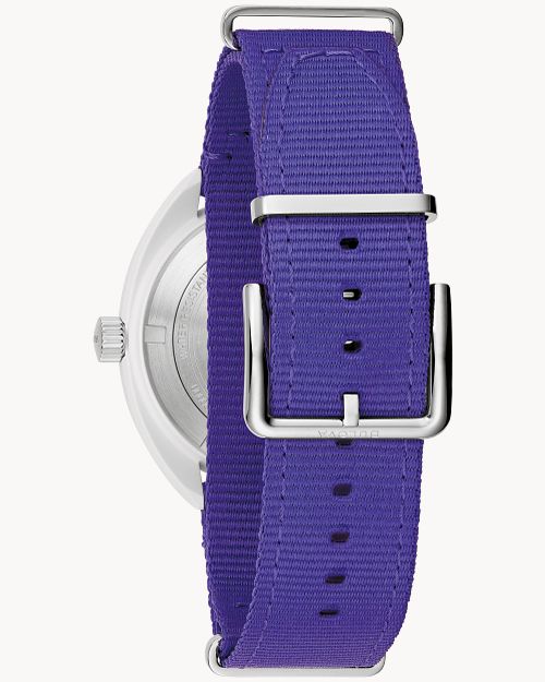 Bulova
Bulova Snorkel Teal Dial Violet TIDE Nylon NATO Strap Limited Edition Watch 41mm