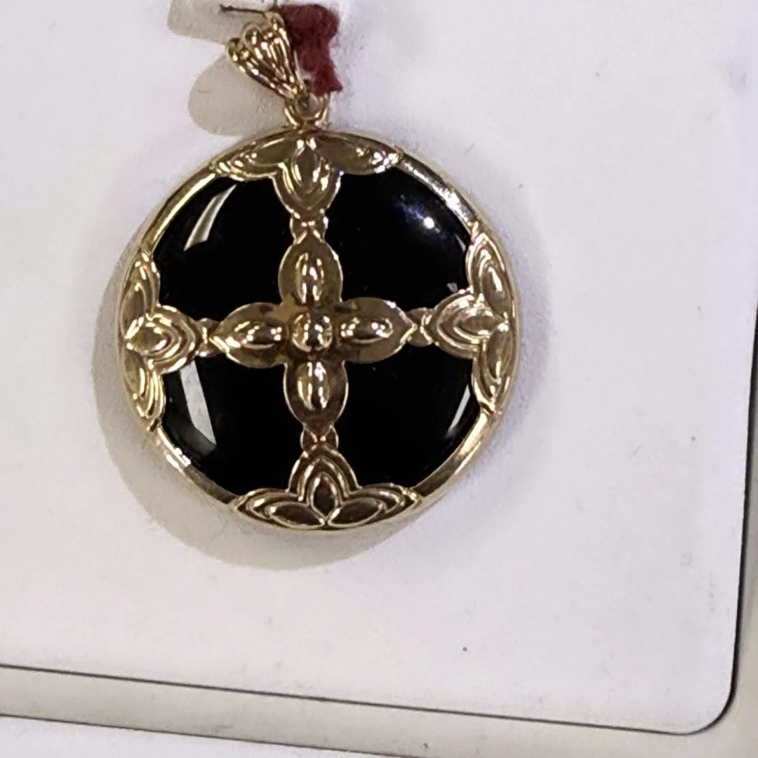 14KYG ONYX PENDANT