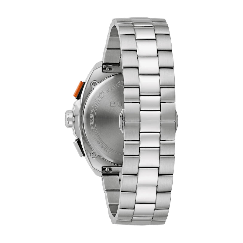 Bulova Racer Chronograph Watch with Light Blue Dial